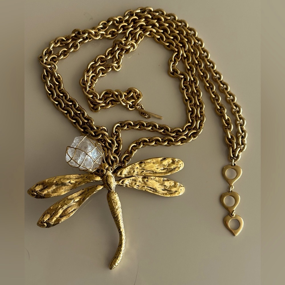 Saint Laurent Dragonfly Necklace